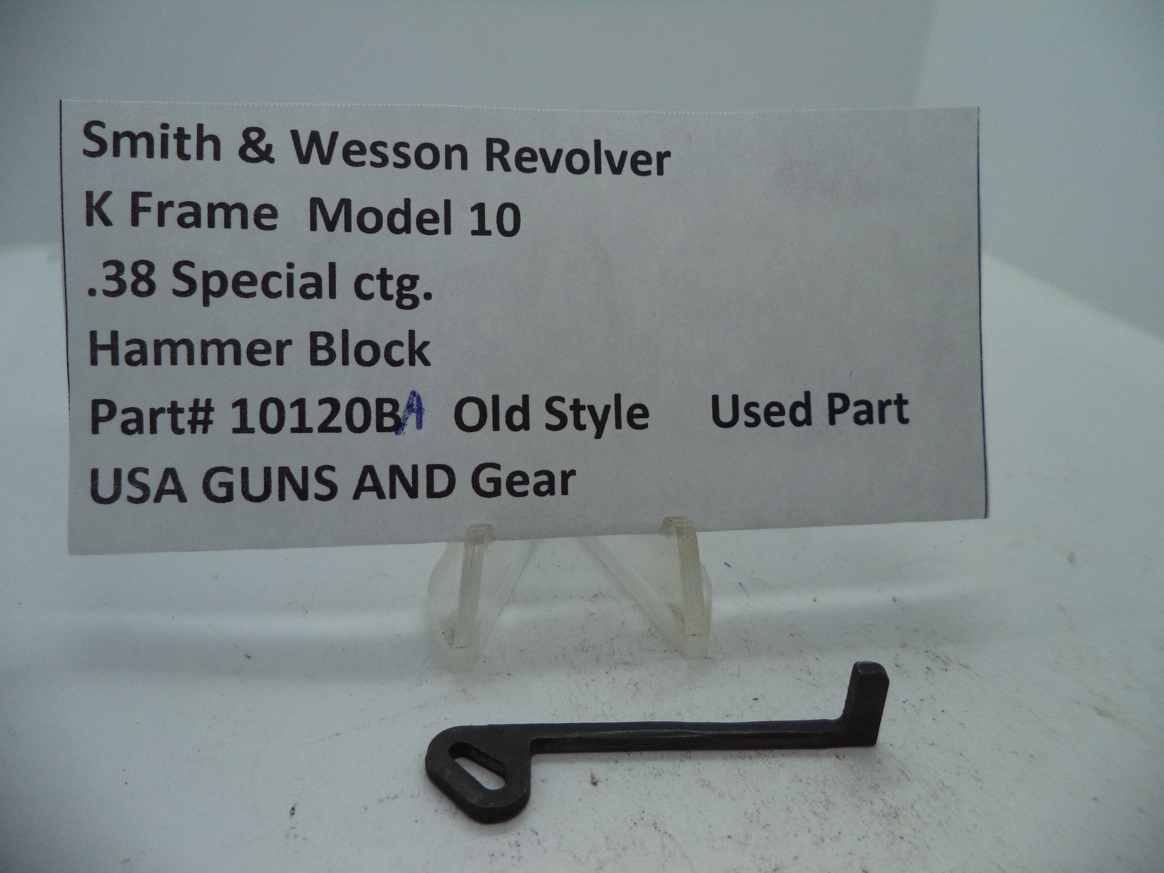 Smith & Wesson K Frame Model 10 Hammer Block - .38 Special - 1012BA