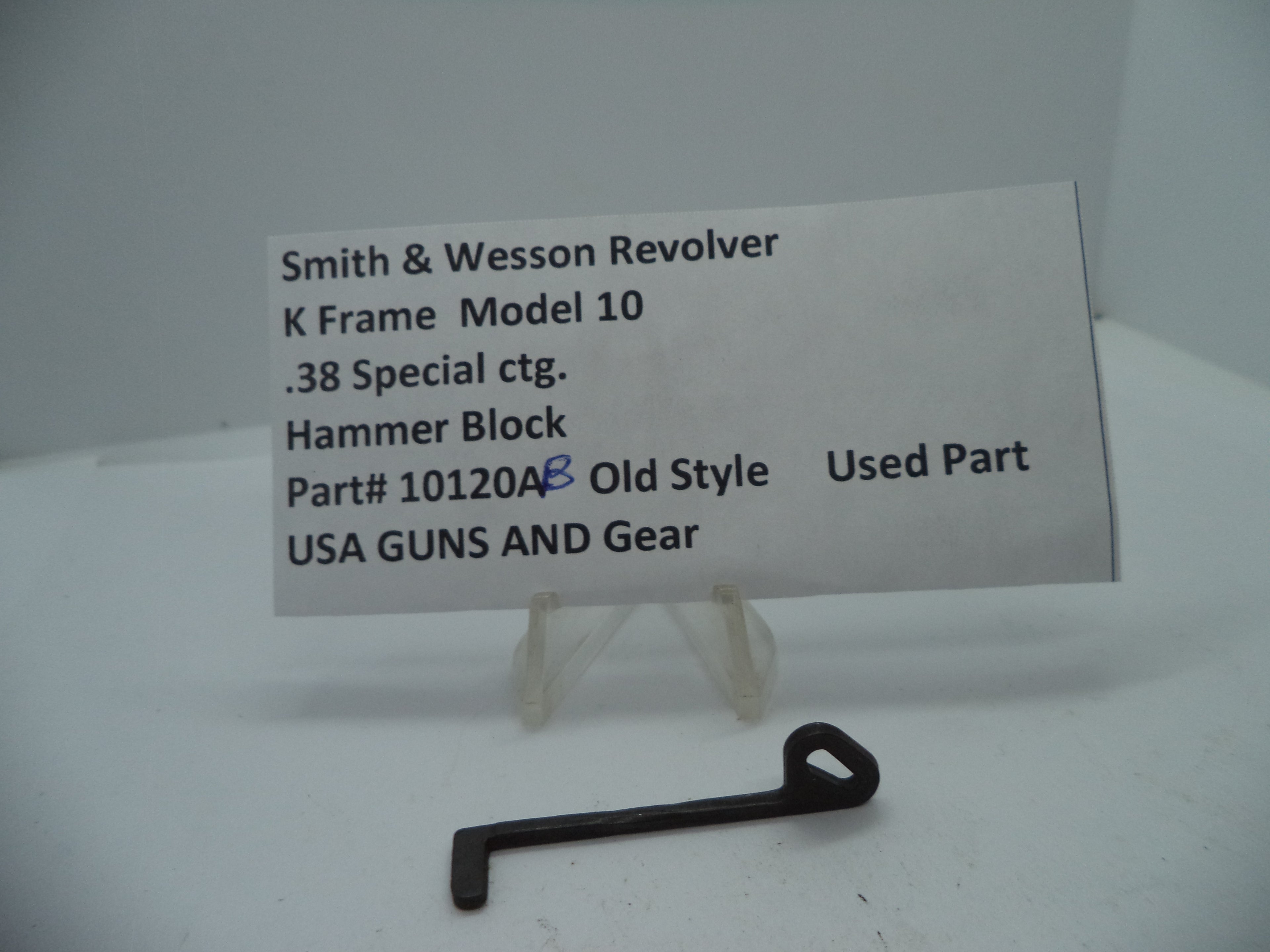 Smith & Wesson K Frame Model 10 Hammer Block - .38 Special - 10120AB