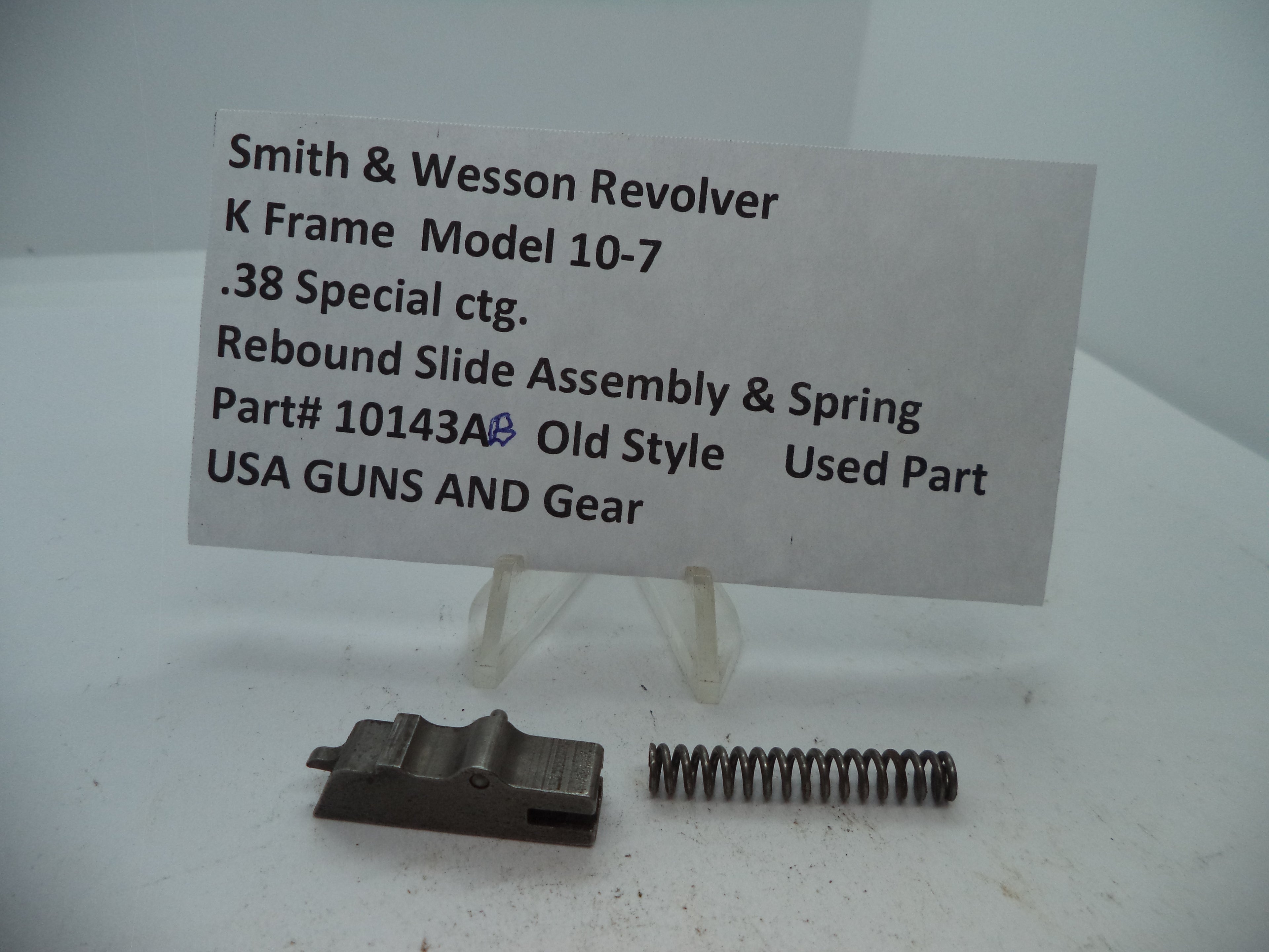 S&W K Frame Model 10-7 Rebound Slide & Spring | .38 Special | 10143AB