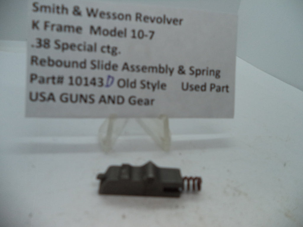 Smith & Wesson K Frame Model 10-7 Rebound Slide & Spring | .38 Special | 10143D