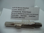 1022 S&W K Size Model 10-7  Barrel 4" Pinned Nickel Plated .38 Special ctg.