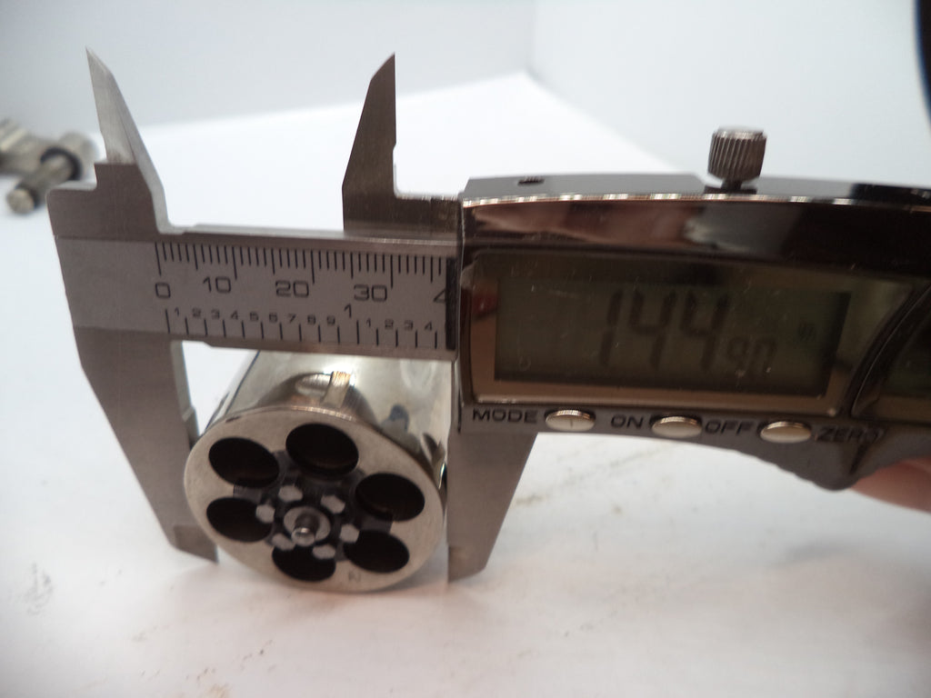 S&W K Frame Model 10-7 Cylinder Assembly & Yoke Nickel 6-Shot 4"+ .38 Special Used - Part# 1077A