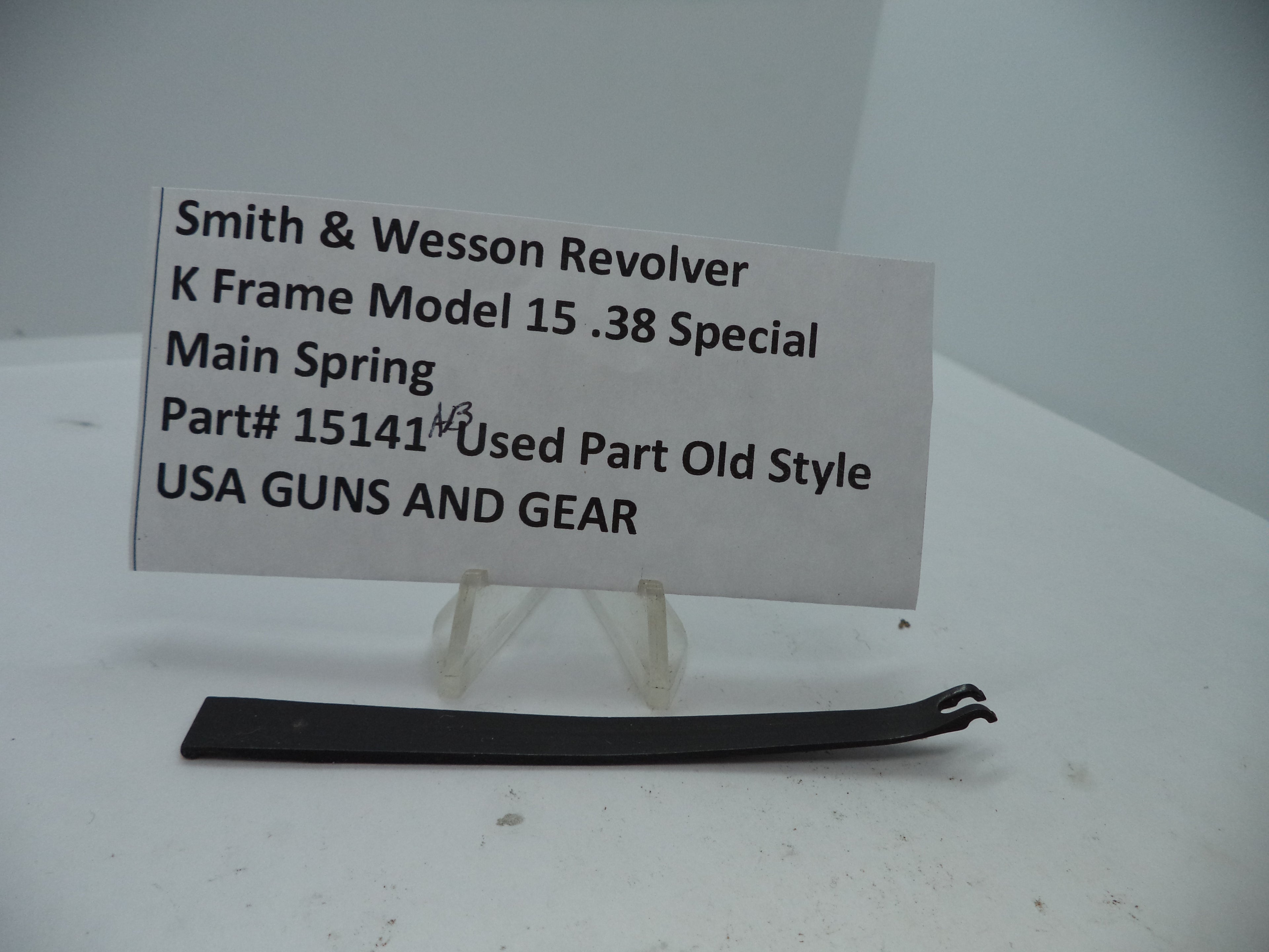 15141AB S & W K Model 15 Main Spring .38 Special Used Part