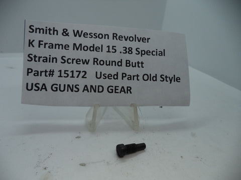 15172 Smith & Wesson K Model 15 Strain Screw Round Butt .38 Special Used Part