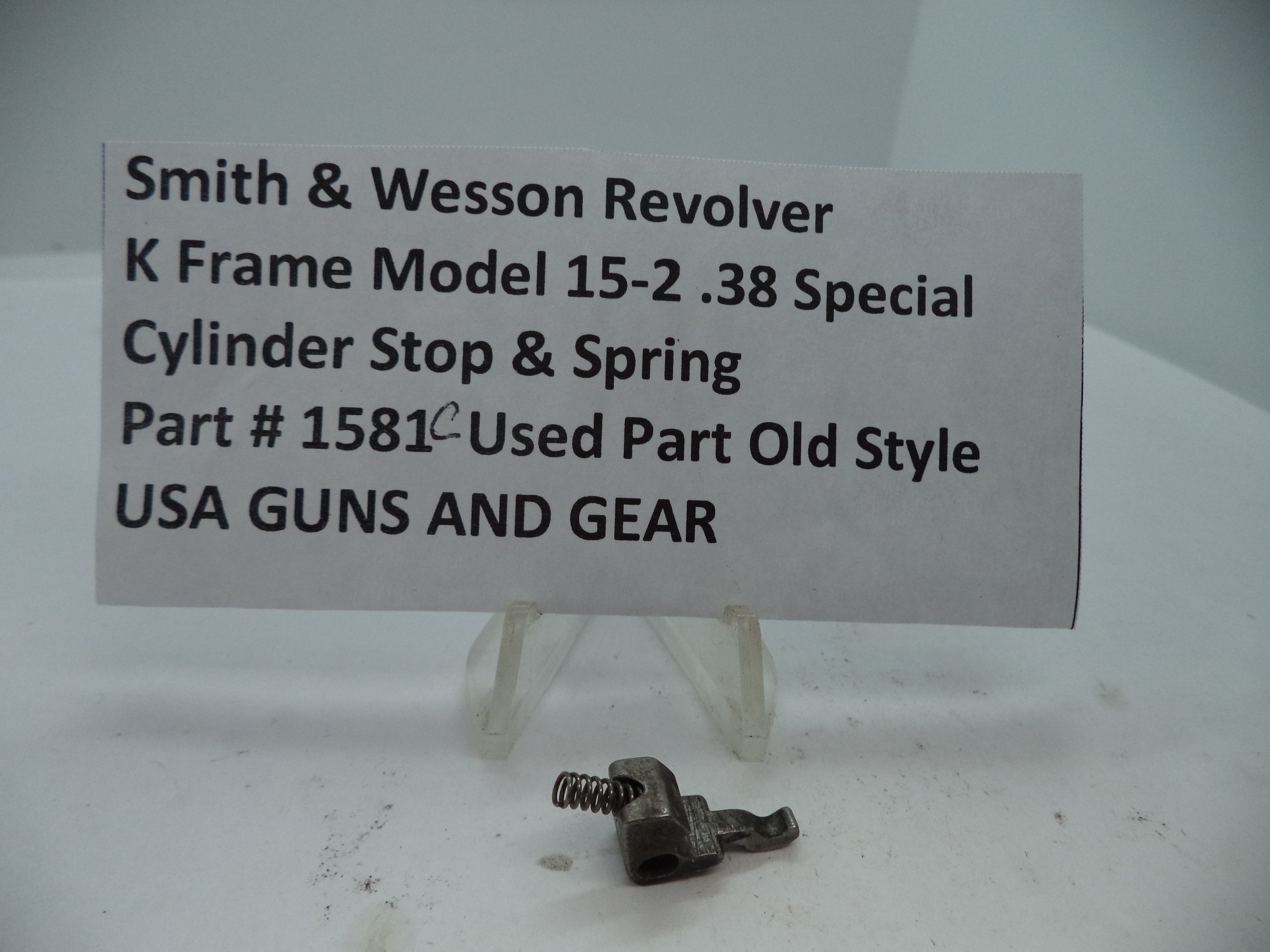 1581C Smith & Wesson K Size Model 15-2 Cylinder Stop .38 Special Used Part