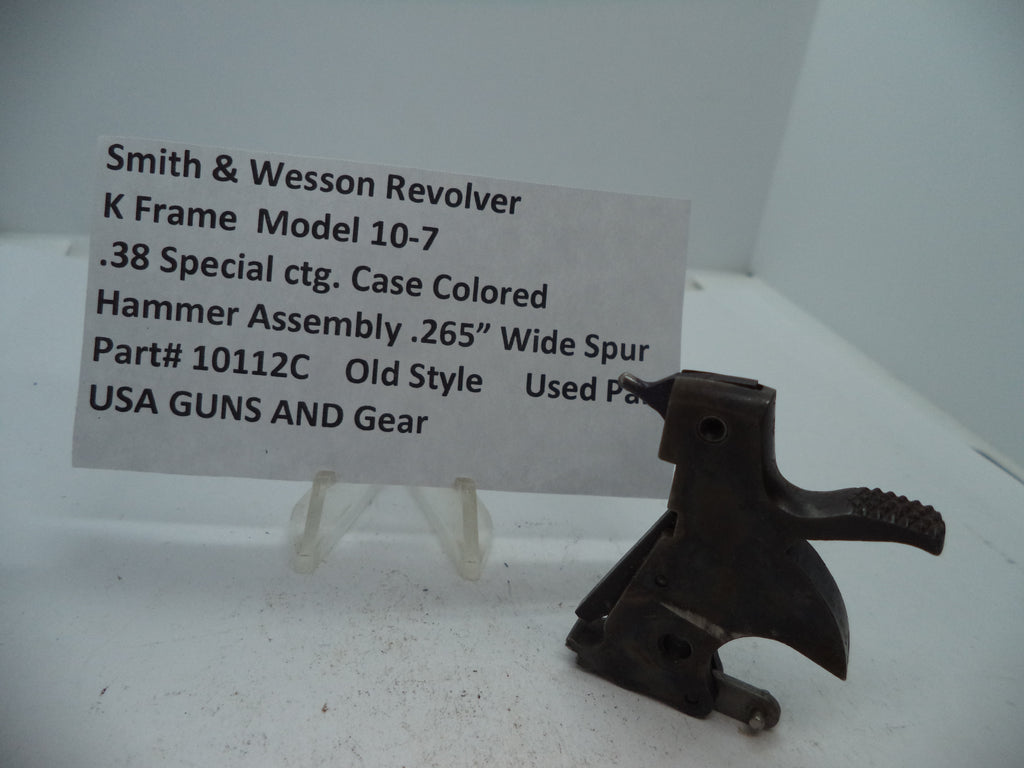 Smith & Wesson K Frame Model 10-7 Hammer Assembly - .265" Wide Spur - .38 Special - Case Colored - 10112C