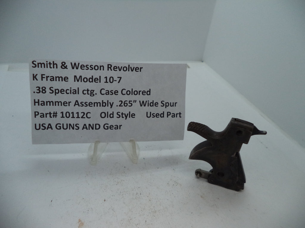 Smith & Wesson K Frame Model 10-7 Hammer Assembly - .265" Wide Spur - .38 Special - Case Colored - 10112C