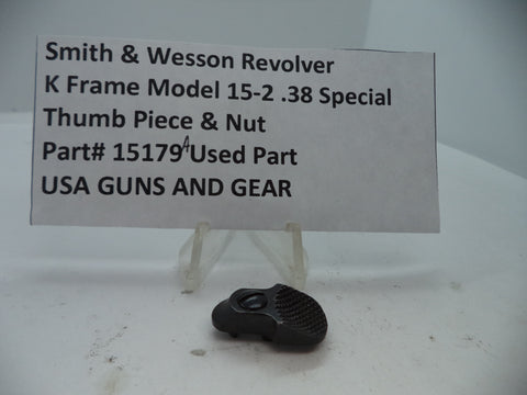 15179A SW K Size Model 15-2 Thumb Piece & Nut Blue Steel .38 Special