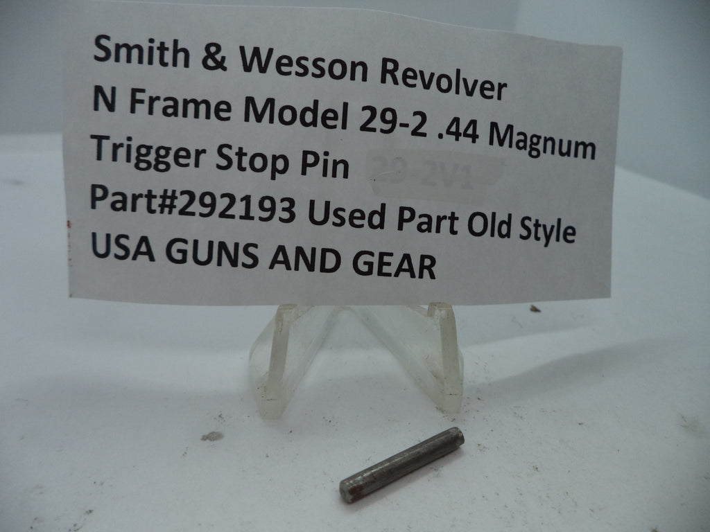 292193 S&W N Size Model 29-2 Trigger Stop Pin .44 Magnum Used