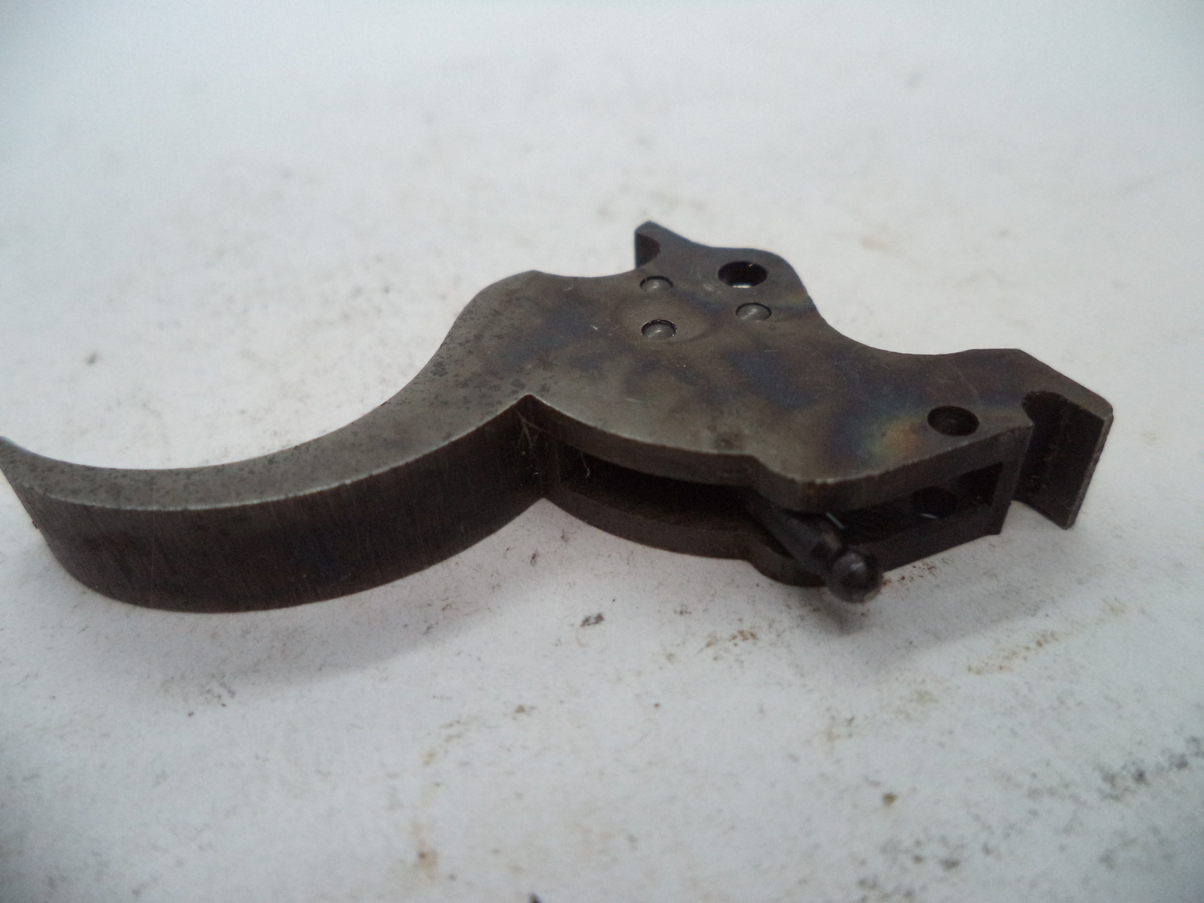 S&W K Frame Model 10-7 Trigger Assembly .265" Wide Spur Case Colored .38 Special Old Style Used - Part# 10184