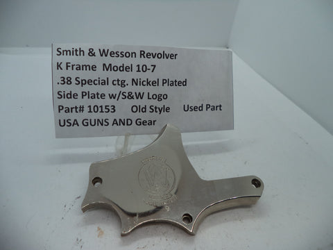 10153 S&W K Size Model 10-7 .38 Special Side Plate W/ S&W Logo .38 Special ctg.