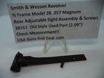 28161 Smith & Wesson N Model 28 Rear Adjustable Sight & Hardware Used