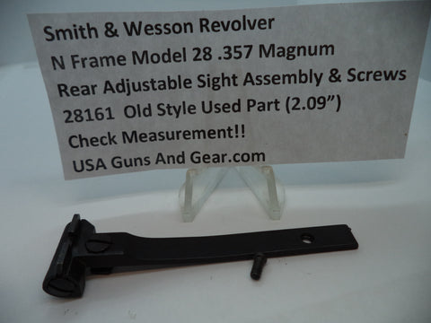 28161 Smith & Wesson N Model 28 Rear Adjustable Sight & Hardware Used