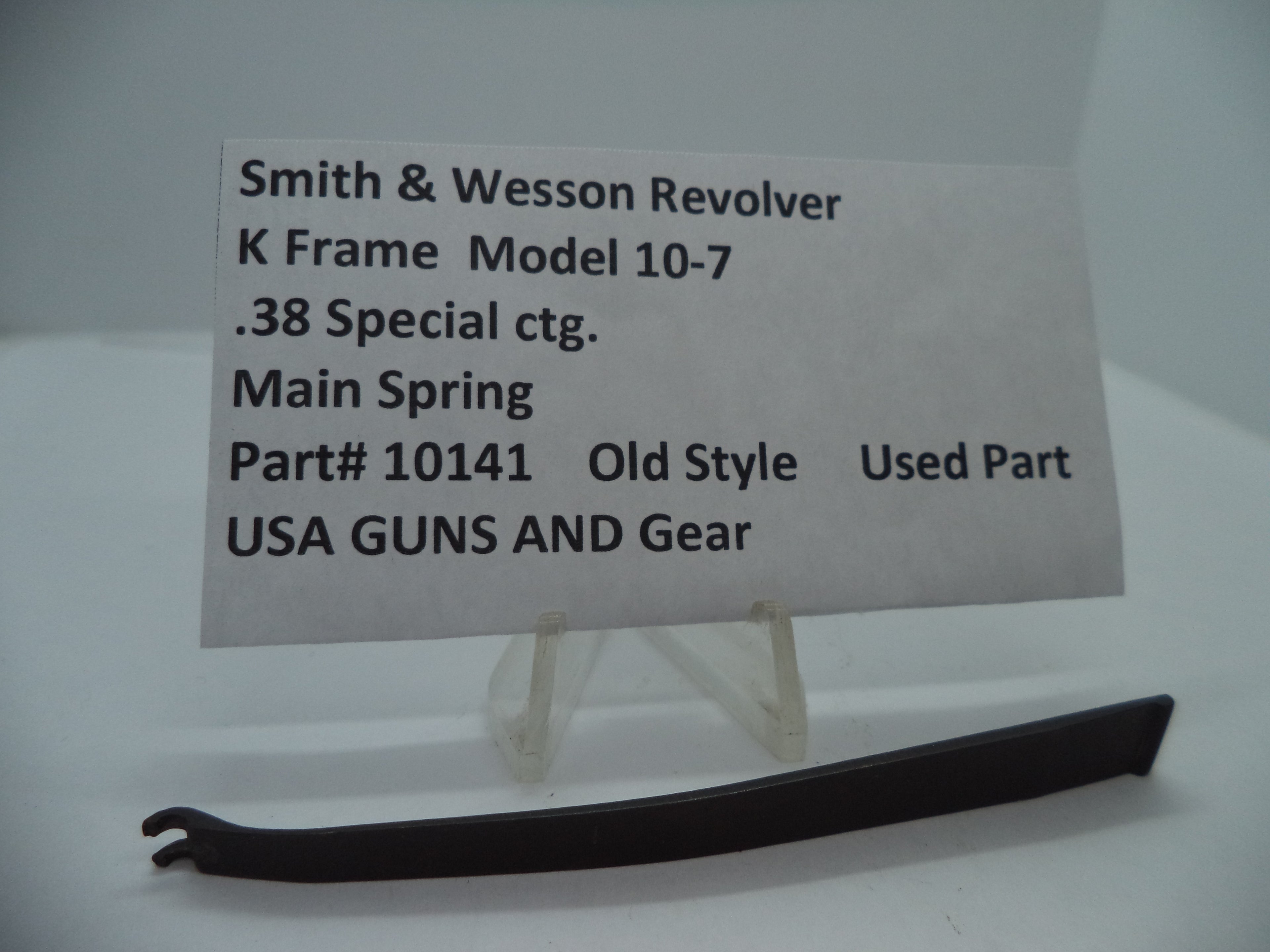 Smith & Wesson K Frame Model 10-7 Main Spring | .38 Special | OEM Used Part
