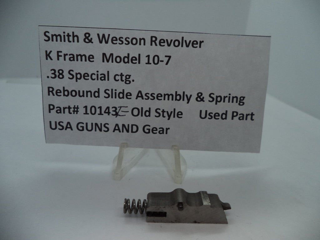 Smith & Wesson K Frame Model 10-7 Rebound Slide & Spring | .38 Special | OEM Used