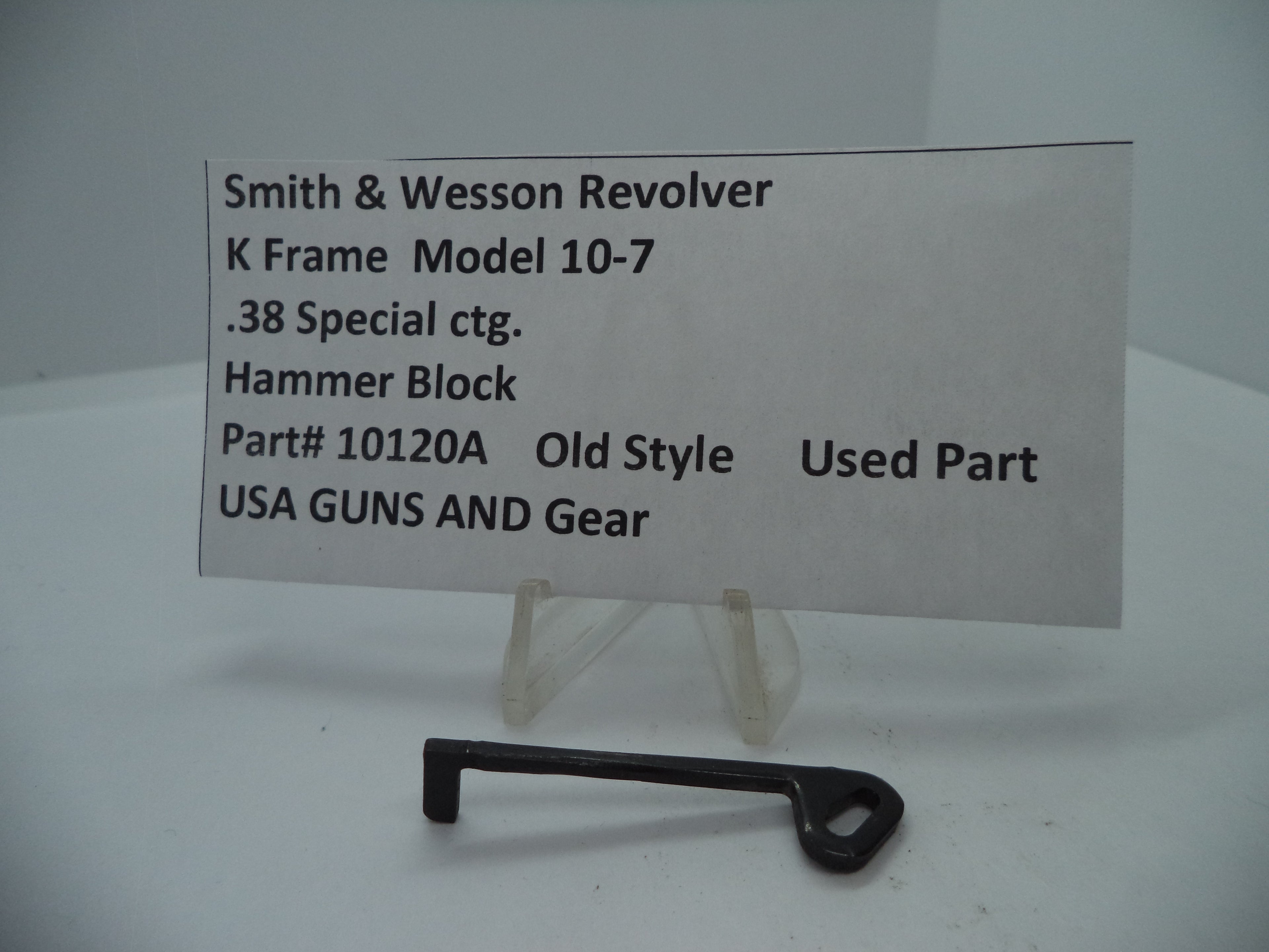 Smith & Wesson K Frame Model 10-7 Hammer Block - .38 Special - 10120A