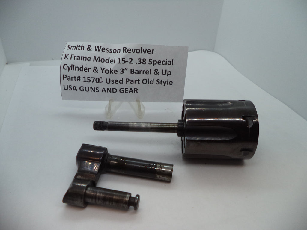 1570C S & W K Model 15-2 Cylinder & Yoke 3" Barrel & Up .38 Special Used