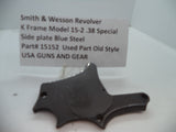 15152 S&W K Size Model 15-2 Side Plate Blue Steel .38 Special Used Part