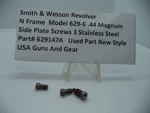 629147A Smith & Wesson N Model 629-6 Side Plate Screws (3) .44 Magnum