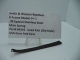 64141 Smith & Wesson K Frame  Model 64-3 .38 Special Main Spring Used Part