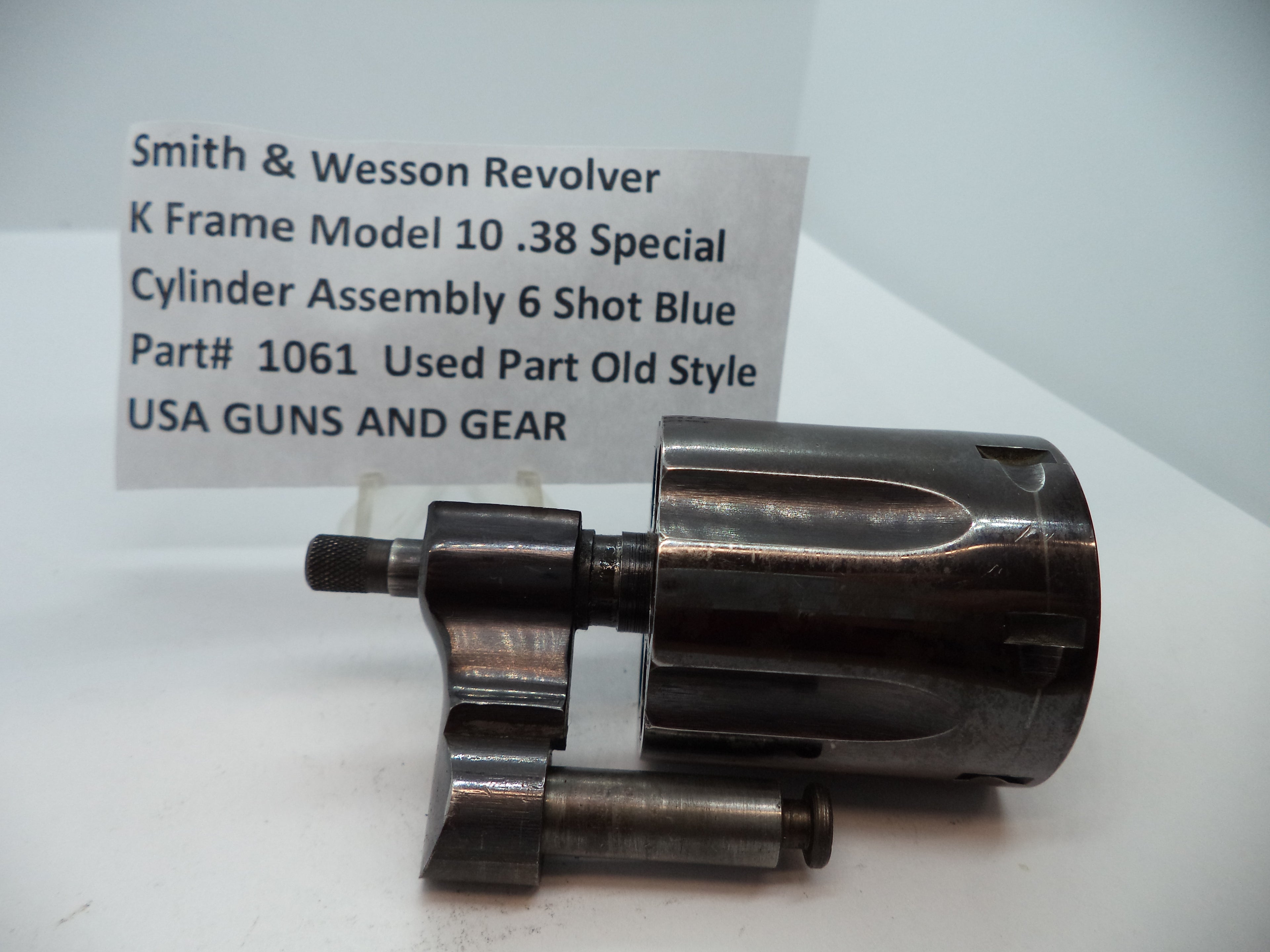 1061 S&W K Frame Model 10 Cylinder 6 Shot Blue Steel .38 Special Used