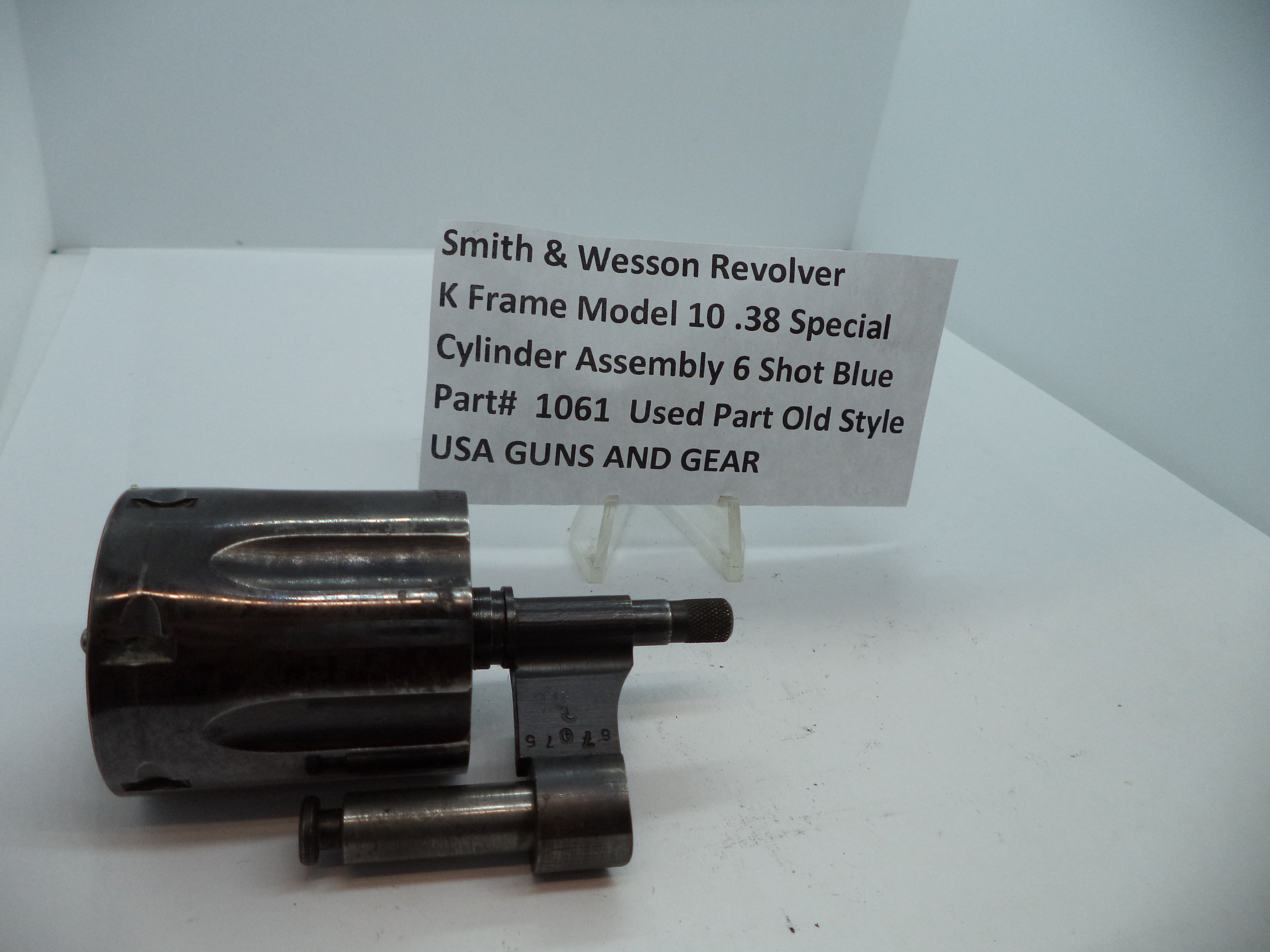 1061 S&W K Frame Model 10 Cylinder 6 Shot Blue Steel .38 Special Used