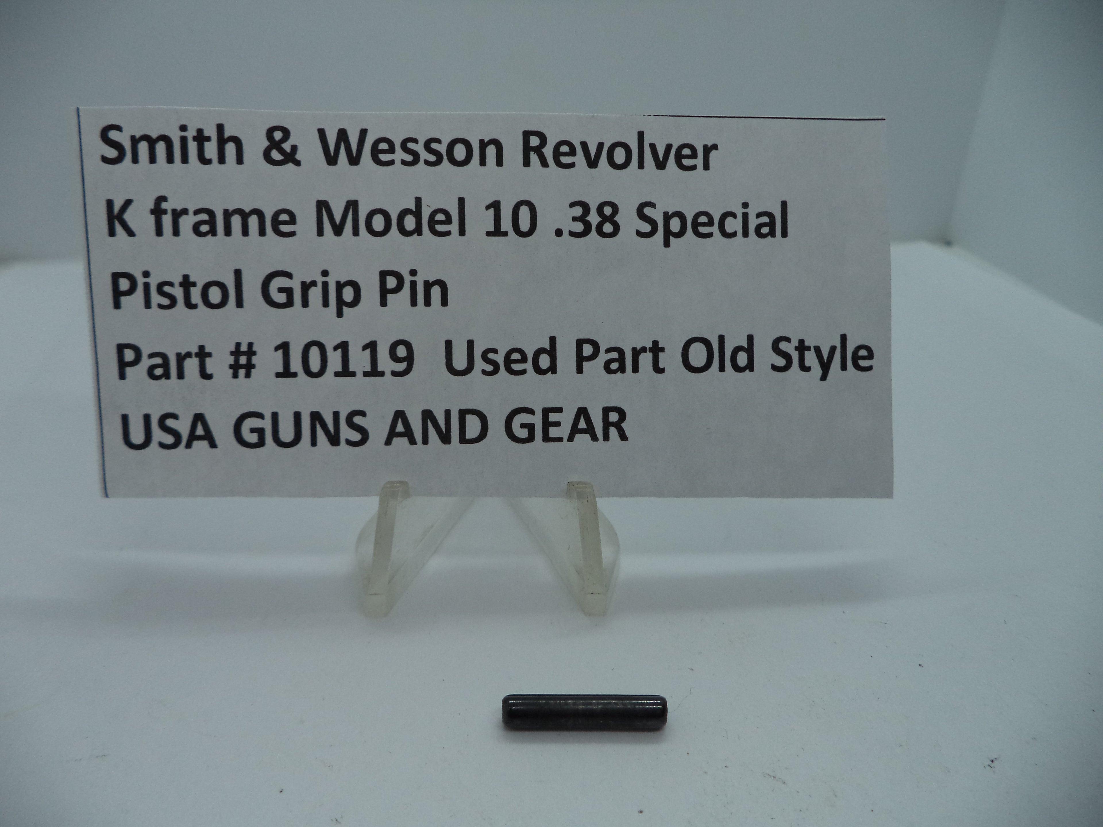 Smith & Wesson K Frame Model 10 Pistol Grip Pin - .38 Special - 10119