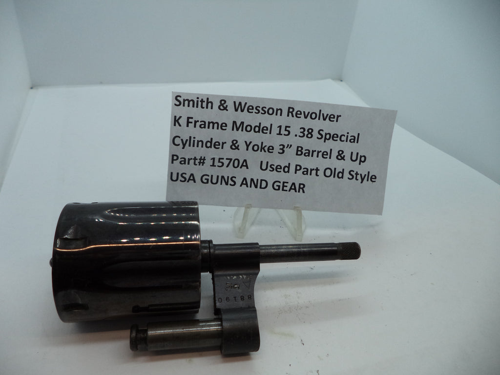 1570A Smith & Wesson K Frame Model 15 Cylinder Assembly & Yoke .38 SPL