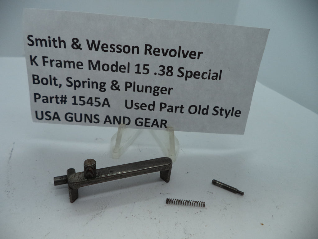 1545A Smith & Wesson K Model 15 Bolt, Spring & Plunger .38 Special Used