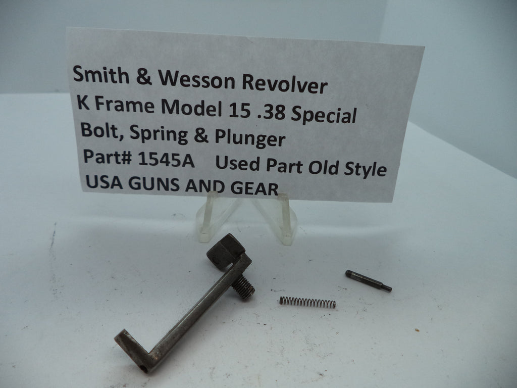 1545A Smith & Wesson K Model 15 Bolt, Spring & Plunger .38 Special Used