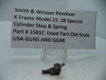 1581C S&W K Frame Model 15 Cylinder Stop & Spring .38 Special Used
