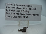 1581C S&W K Frame Model 15 Cylinder Stop & Spring .38 Special Used