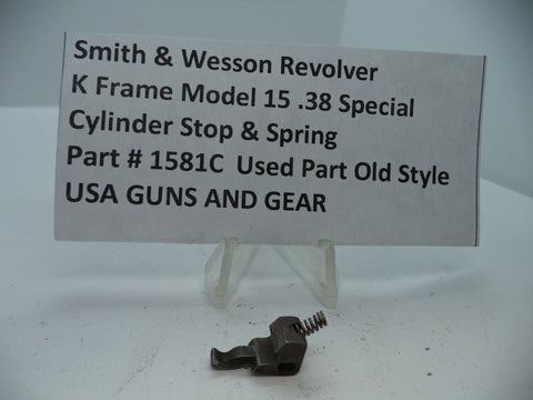 1581C S&W K Frame Model 15 Cylinder Stop & Spring .38 Special Used
