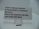 151A Smith & Wesson K Frame Model 15 Barrel Pin 38 Special Used Part