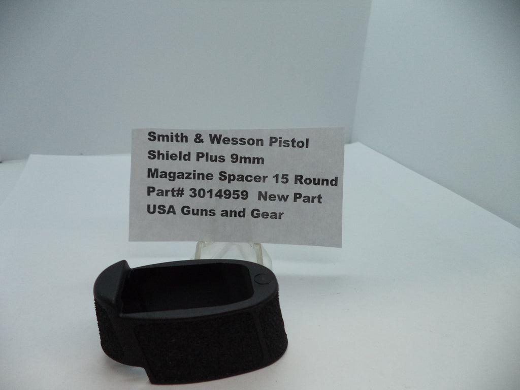 Smith & Wesson M&P Shield Plus & Equalizer Magazine Spacer - 15 Round 9mm - Factory OEM 3014959