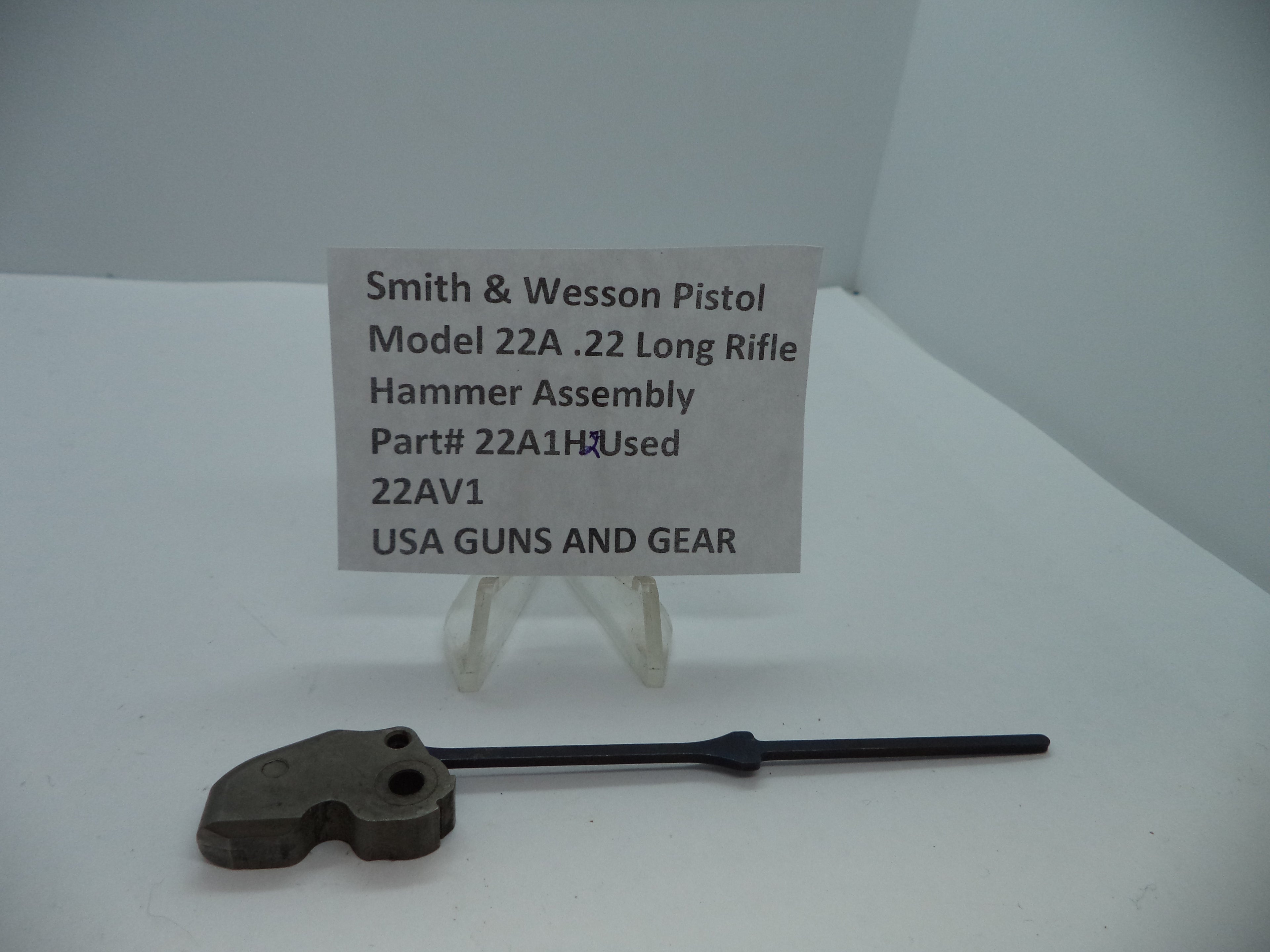 Smith & Wesson Model 22A Pistol Hammer Assembly .22 Long Rifle Used OEM Part 22A1H2