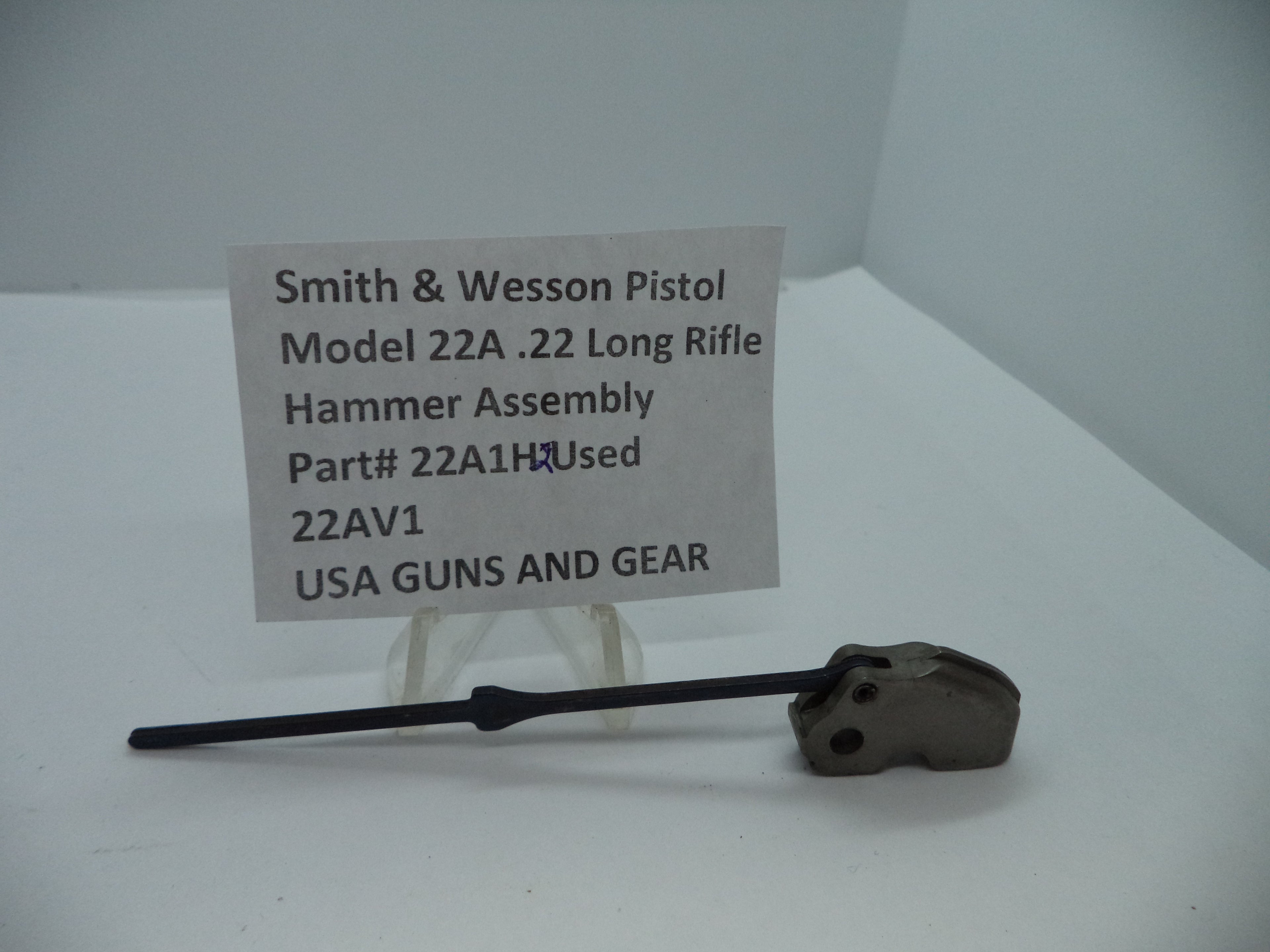 Smith & Wesson Model 22A Pistol Hammer Assembly .22 Long Rifle Used OEM Part 22A1H2