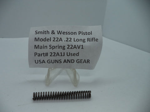 22A1J Smith & Wesson Pistol Model 22A Main Spring .22 Long Rifle Used Part