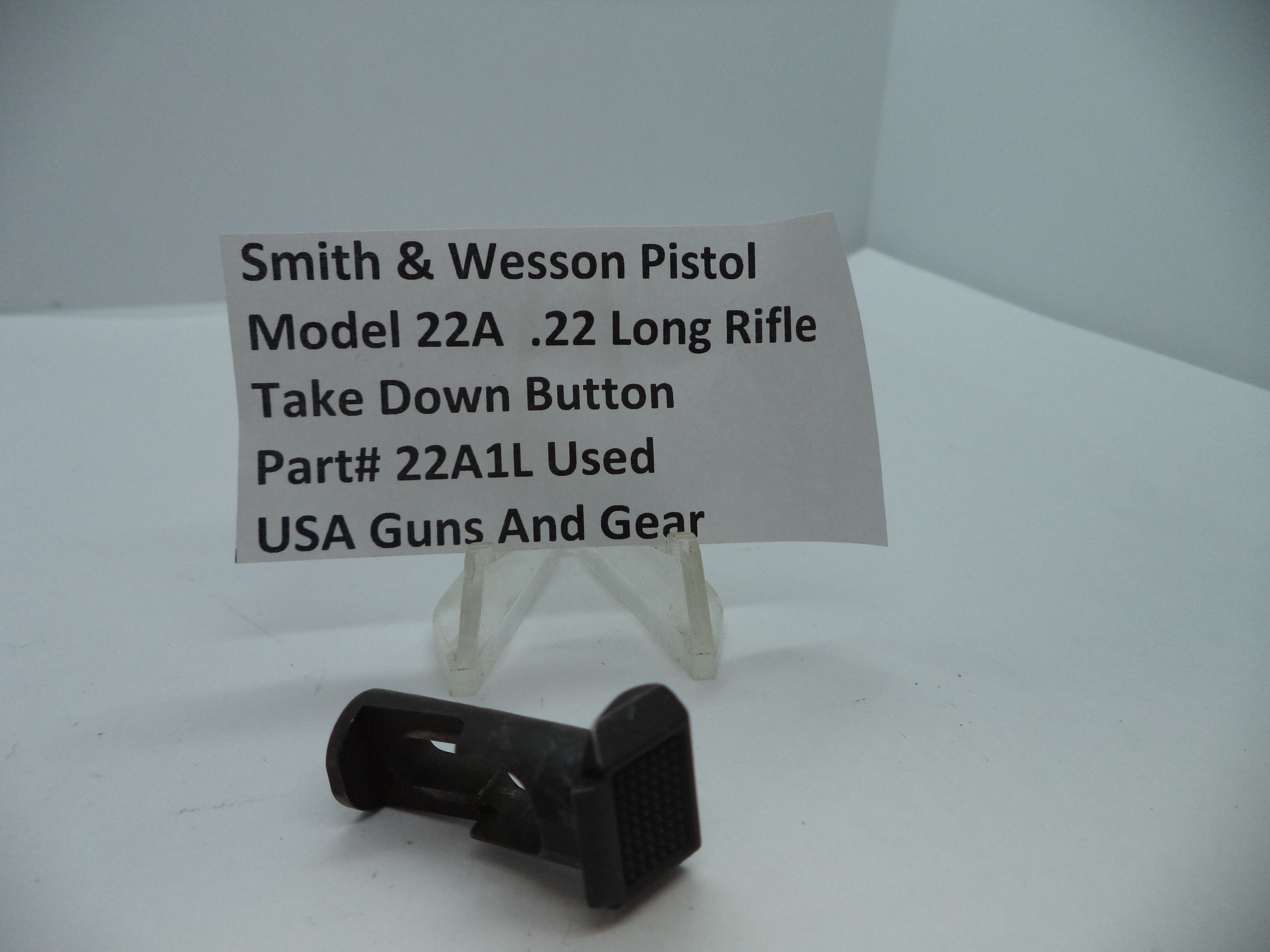 Smith & Wesson Model 22A Take Down Button .22 LR Used Part 22A1L
