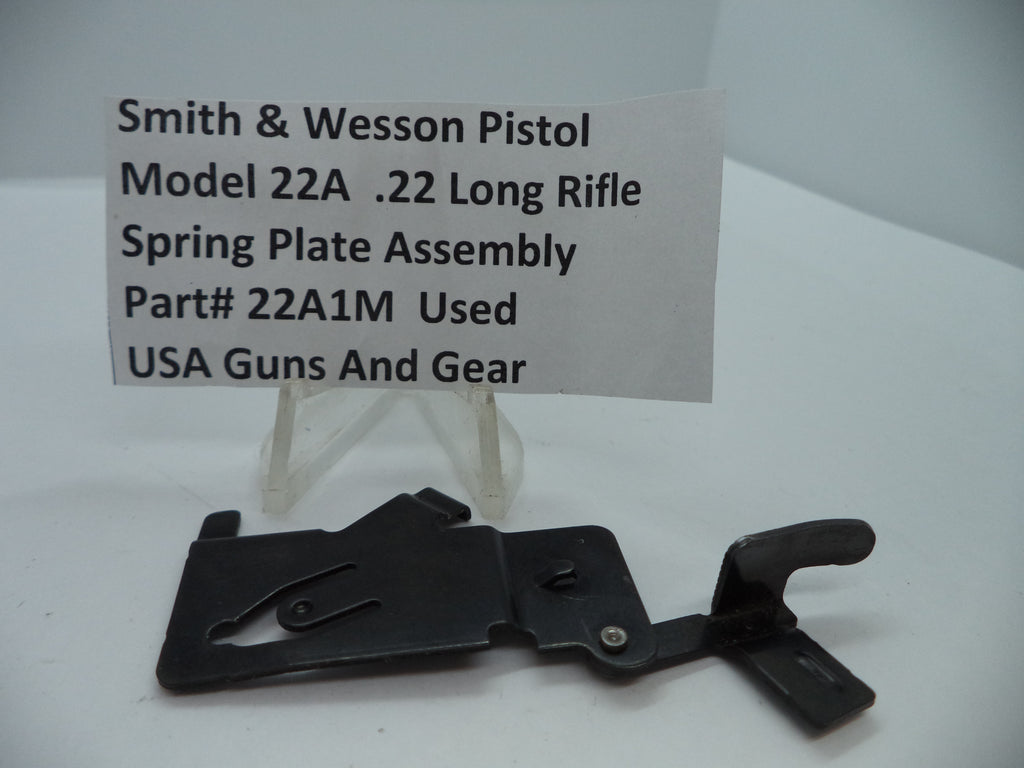 Spring Plate Assembly Smith & Wesson Model 22A Spring Plate Assembly .22 LR | Part 22A1M ...