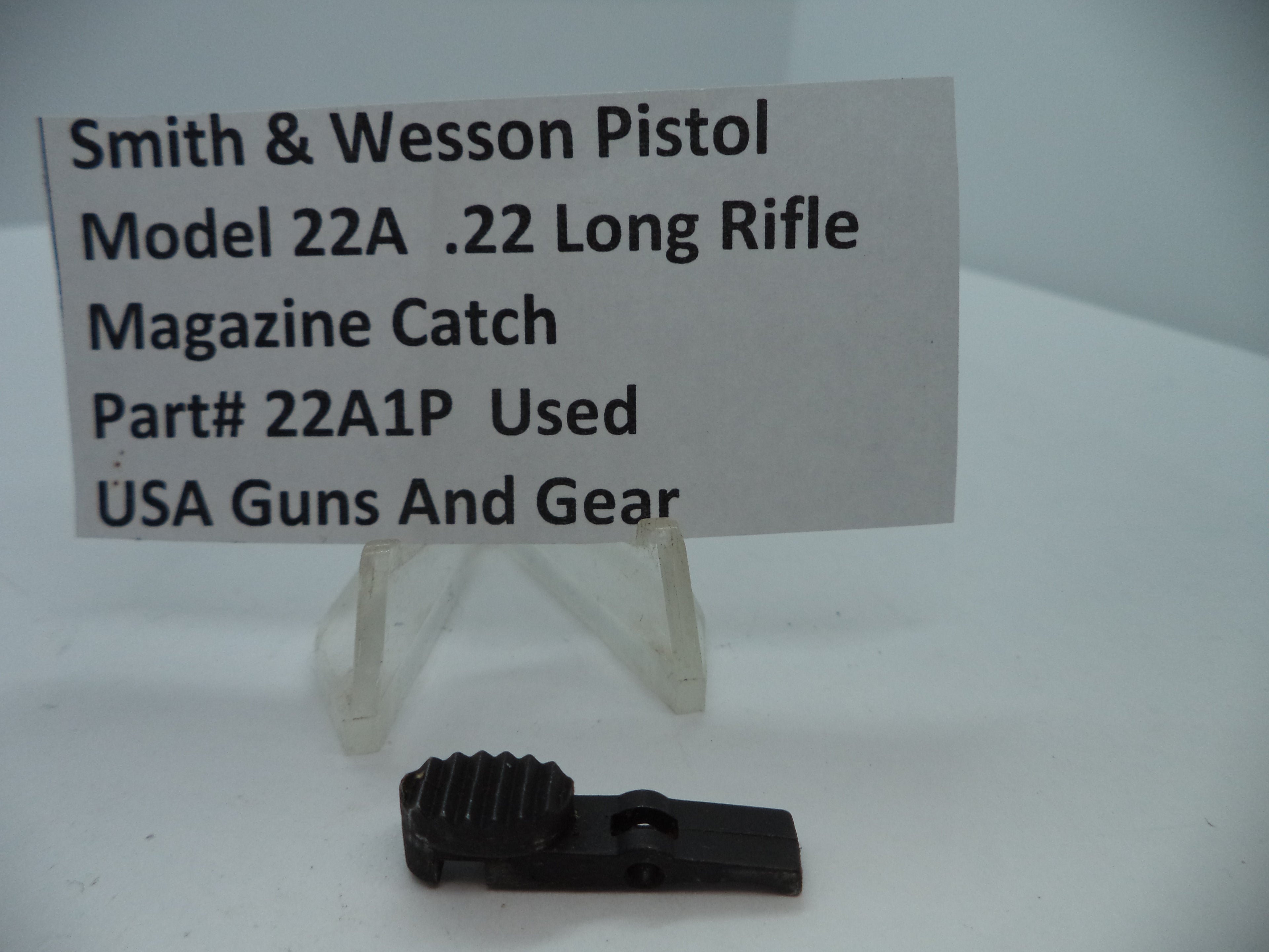 Smith & Wesson Model 22A Magazine Catch .22 LR Used - 22A1P
