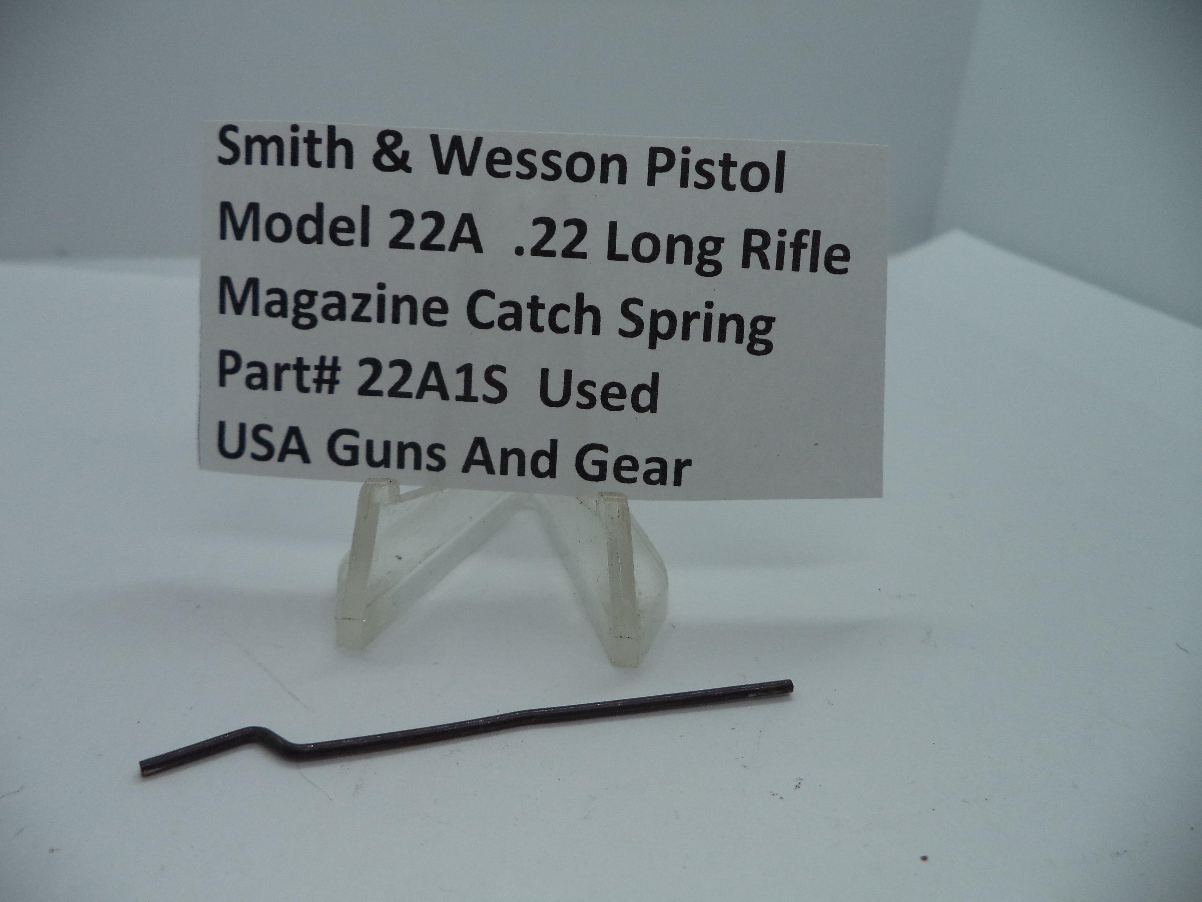 Smith & Wesson Model 22A Magazine Catch Spring .22 LR Used Part 22A1S