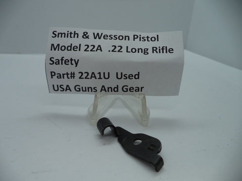 22A1U Smith & Wesson Pistol Model 22A Safety .22 Long Rifle Used Part