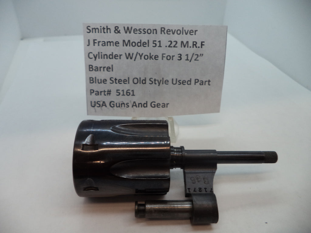 Smith & Wesson J Frame Model 51 Cylinder Assembly with Yoke - .22 MRF - 3.5" Barrel