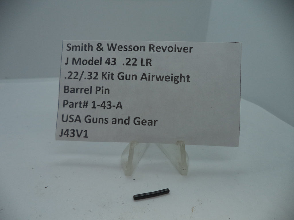 Smith & Wesson J Frame Model 43 Barrel Pin - .22/.32 Kit Gun Airweight - Used