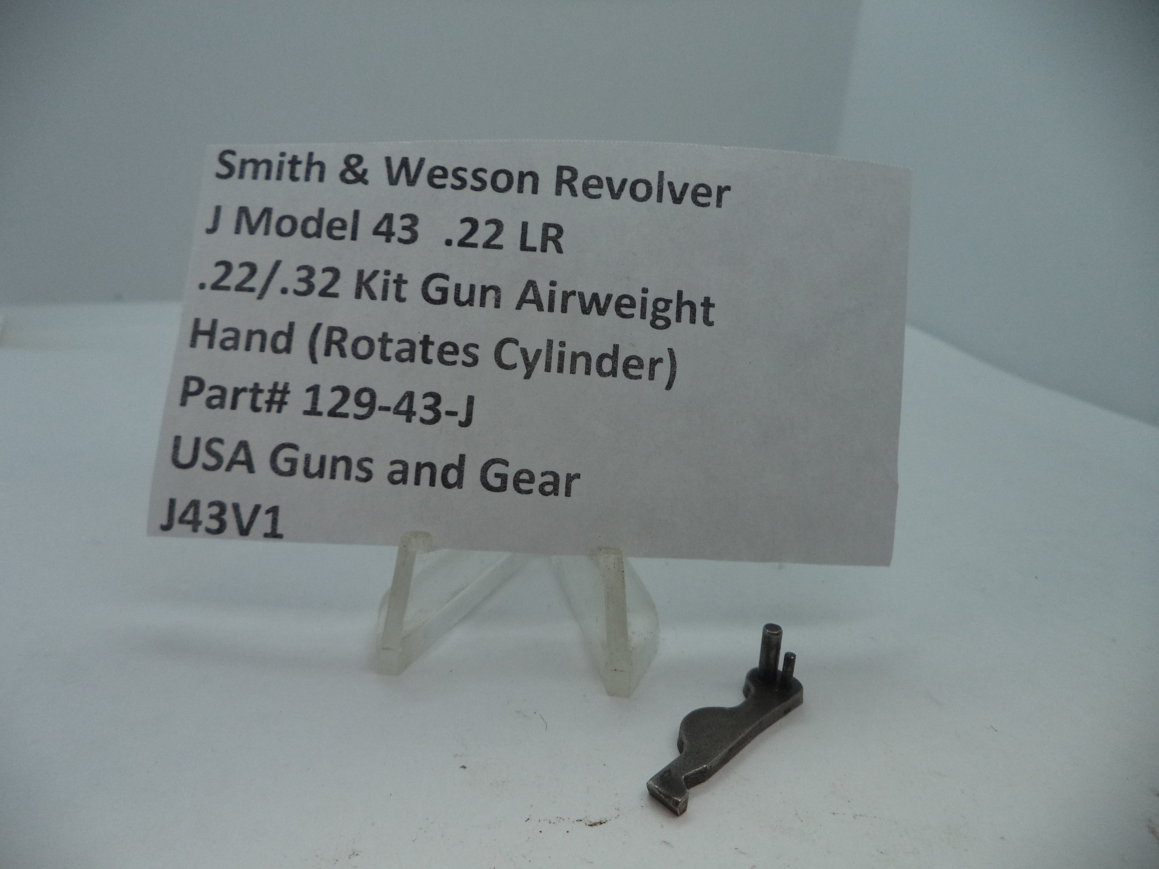129-43-J S&W J Model  43 .22/.32 Kit Airweight Hand.22 LR Used