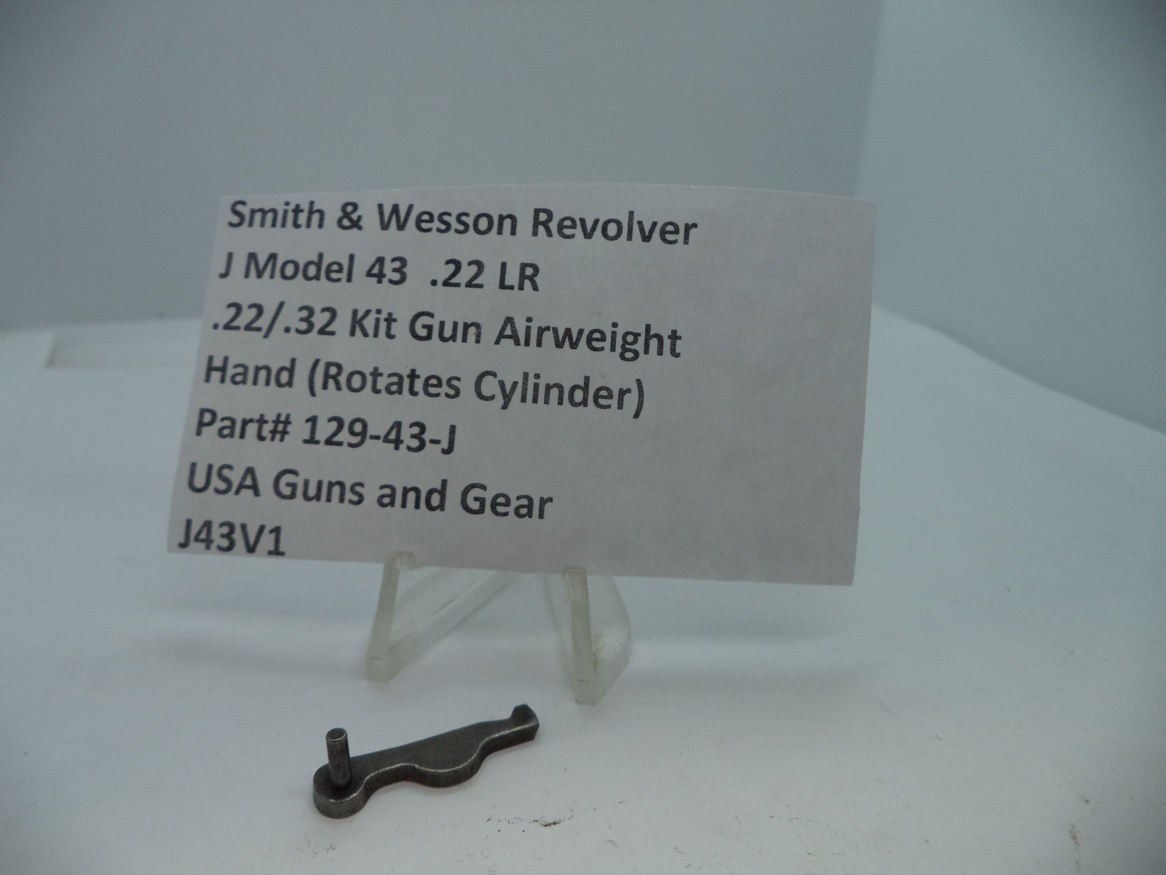 129-43-J S&W J Model  43 .22/.32 Kit Airweight Hand.22 LR Used