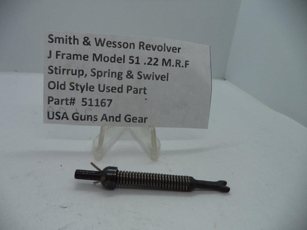 Smith & Wesson J Frame Model 51 Stirrup, Spring & Swivel Assembly - Part #51167 (.22 M.R.F.)