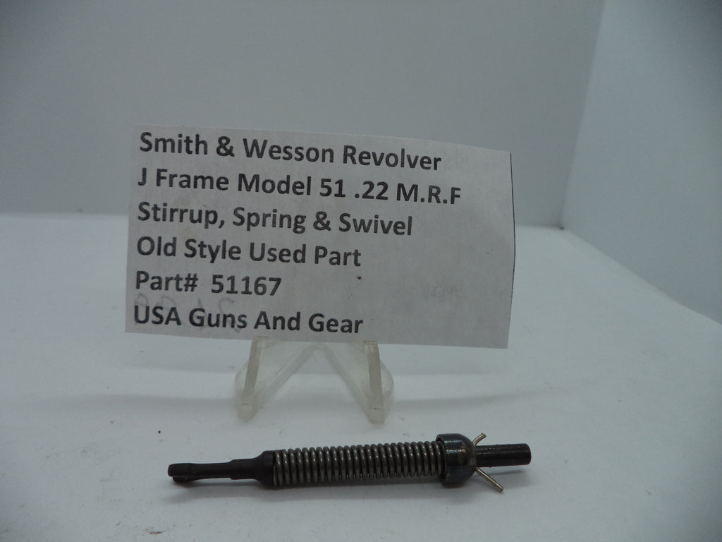 Smith & Wesson J Frame Model 51 Stirrup, Spring & Swivel Assembly - Part #51167 (.22 M.R.F.)