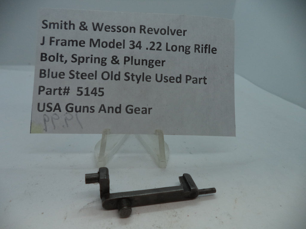 Smith & Wesson Model 51 J Frame Bolt, Spring & Plunger .22 Magnum, Part# 5145
